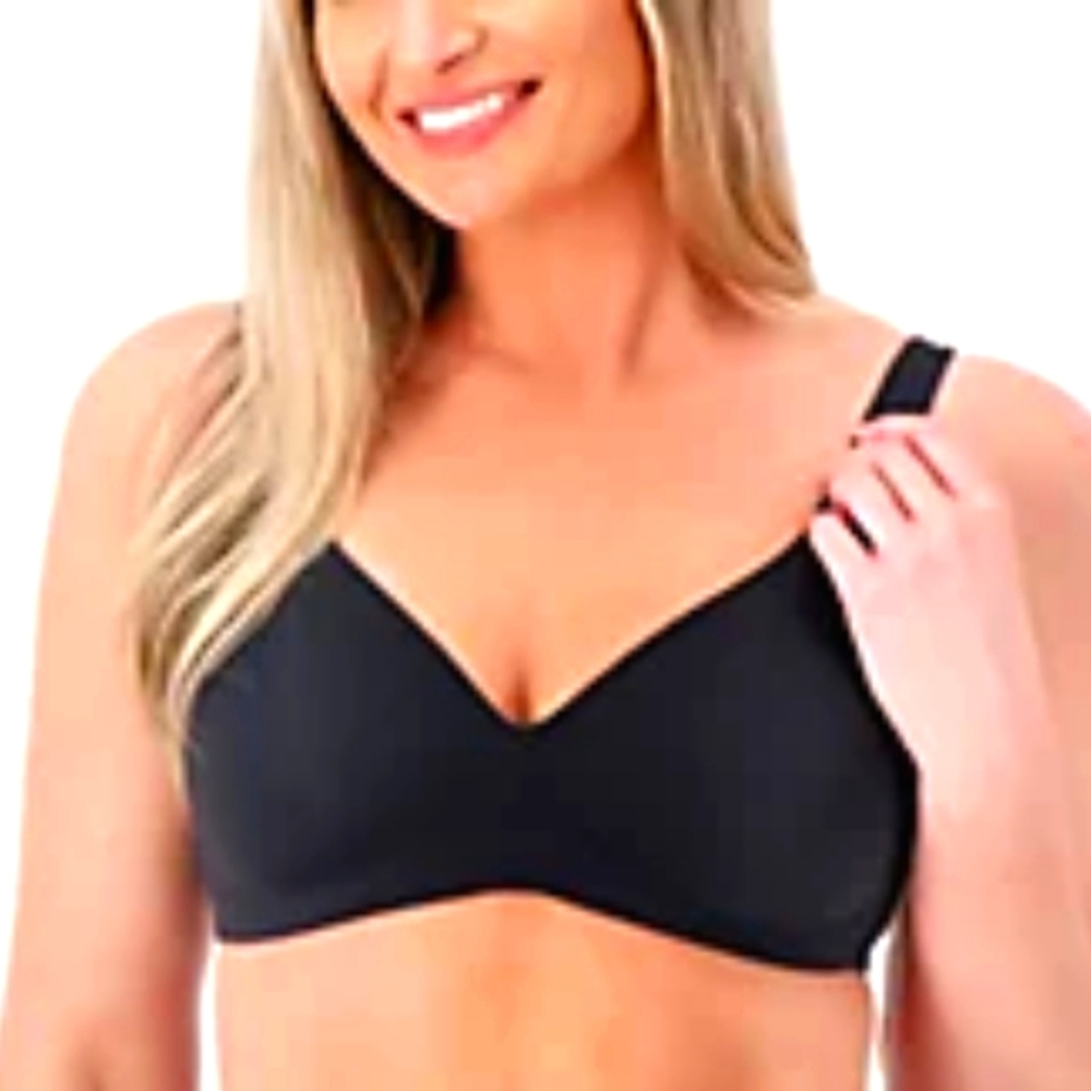 Cuddl Duds 1X Black Bra